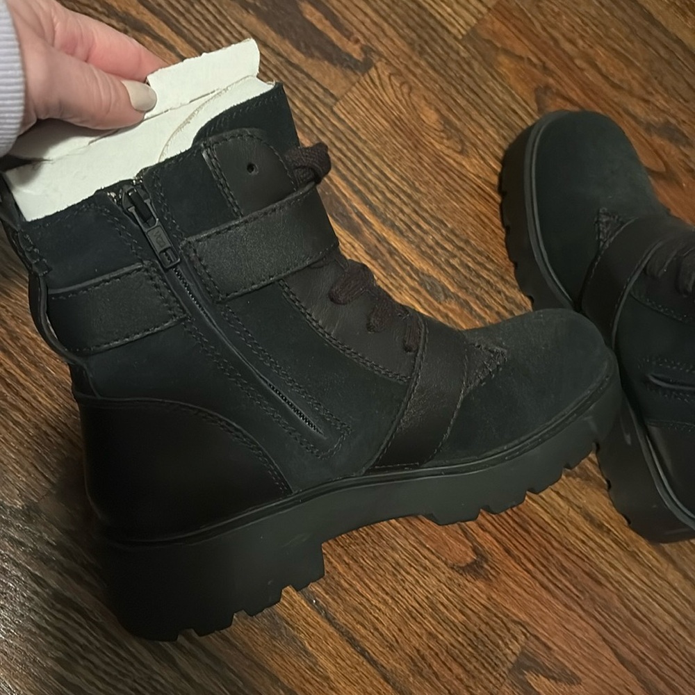 Ugg Lace Up Boots With Lug Soles